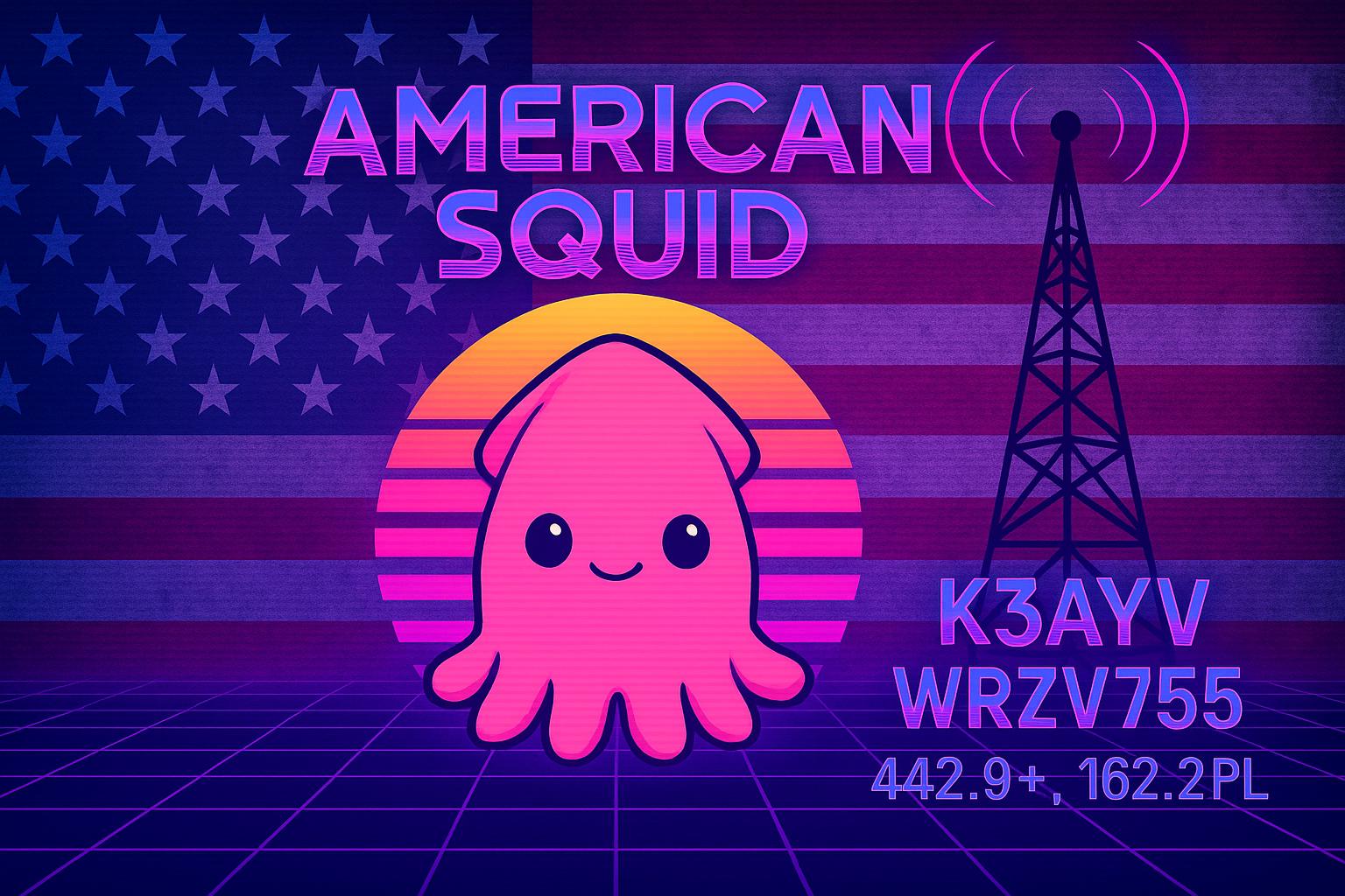 American Squid Logo
